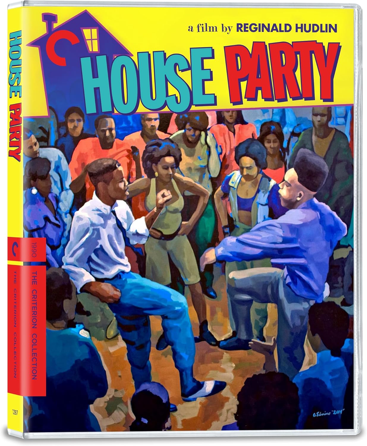 DVD cover of 'House Party' with colorful illustration of characters and text.
